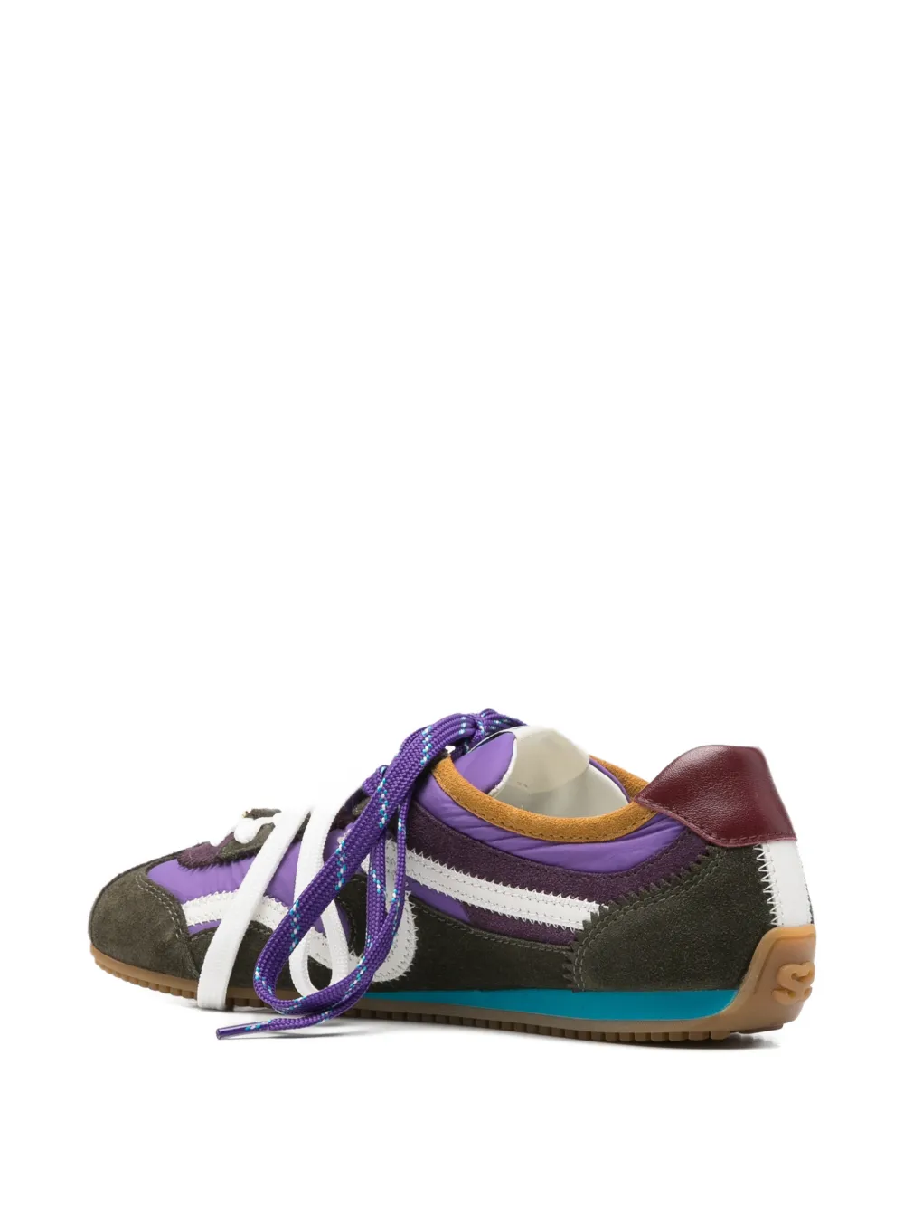 SANDRO Sneakers met vlakken en ronde neus Paars