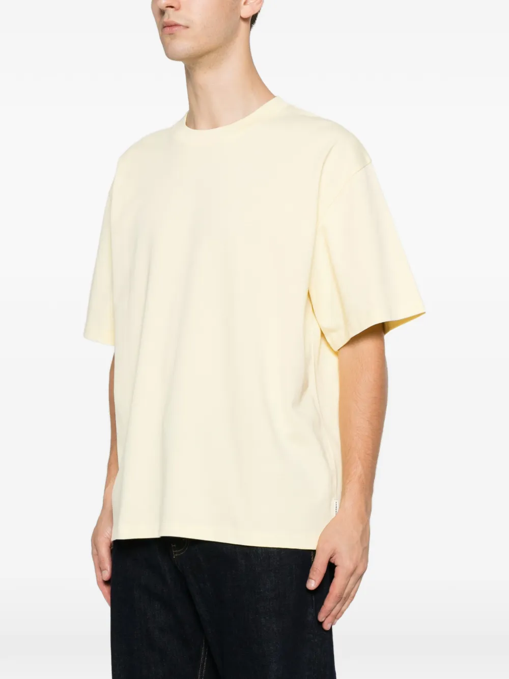 SANDRO Katoenen T-shirt Geel