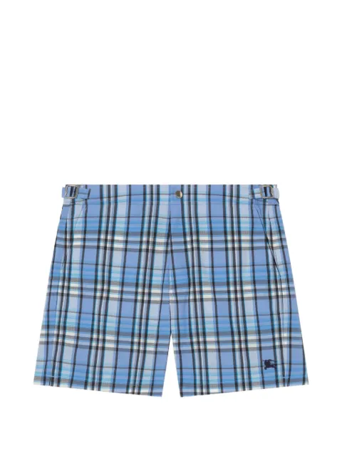 Burberry Check seersucker swim shorts