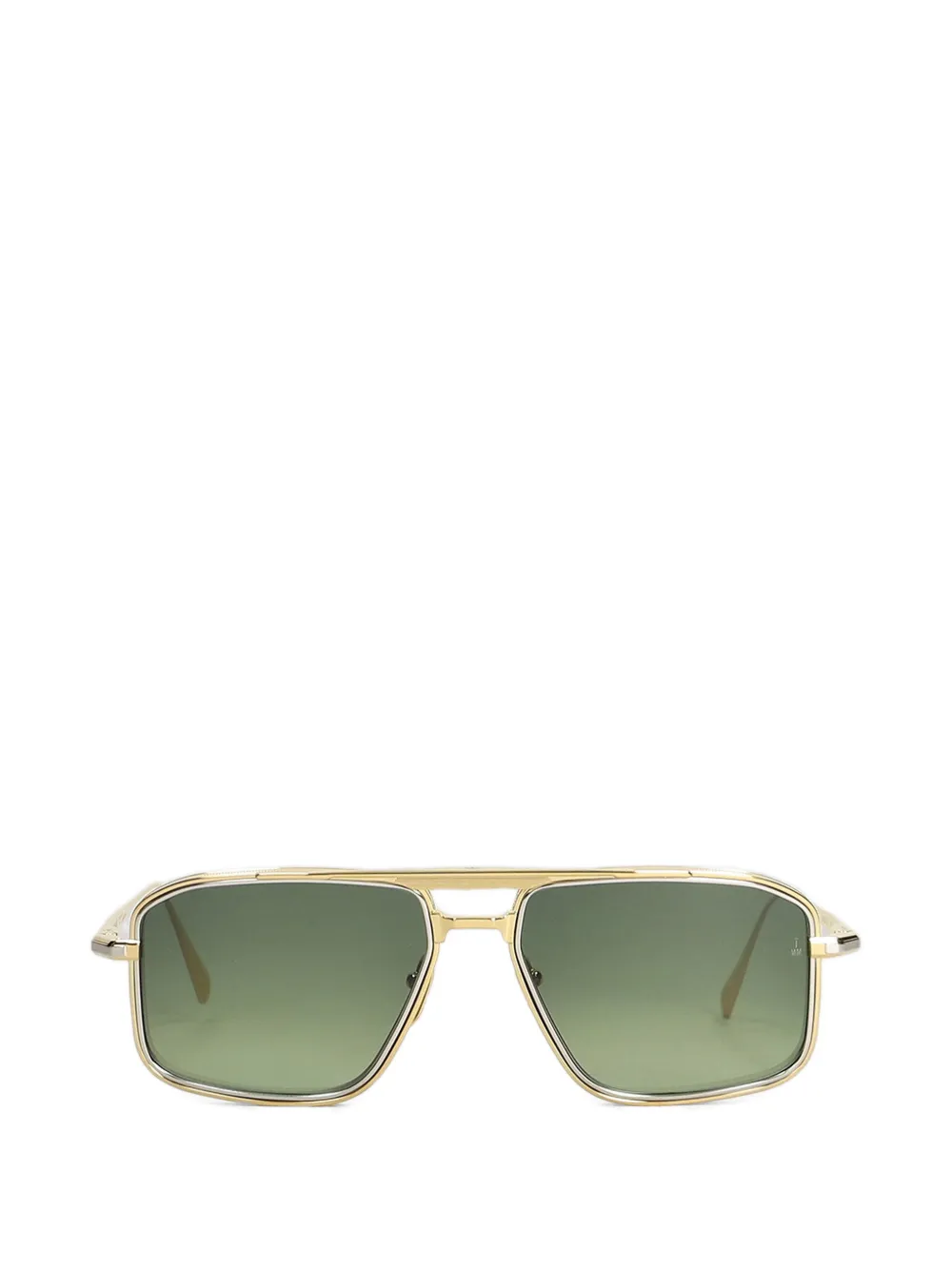 Jacques Marie Mage Earl rectangle-frame sunglasses - Gold