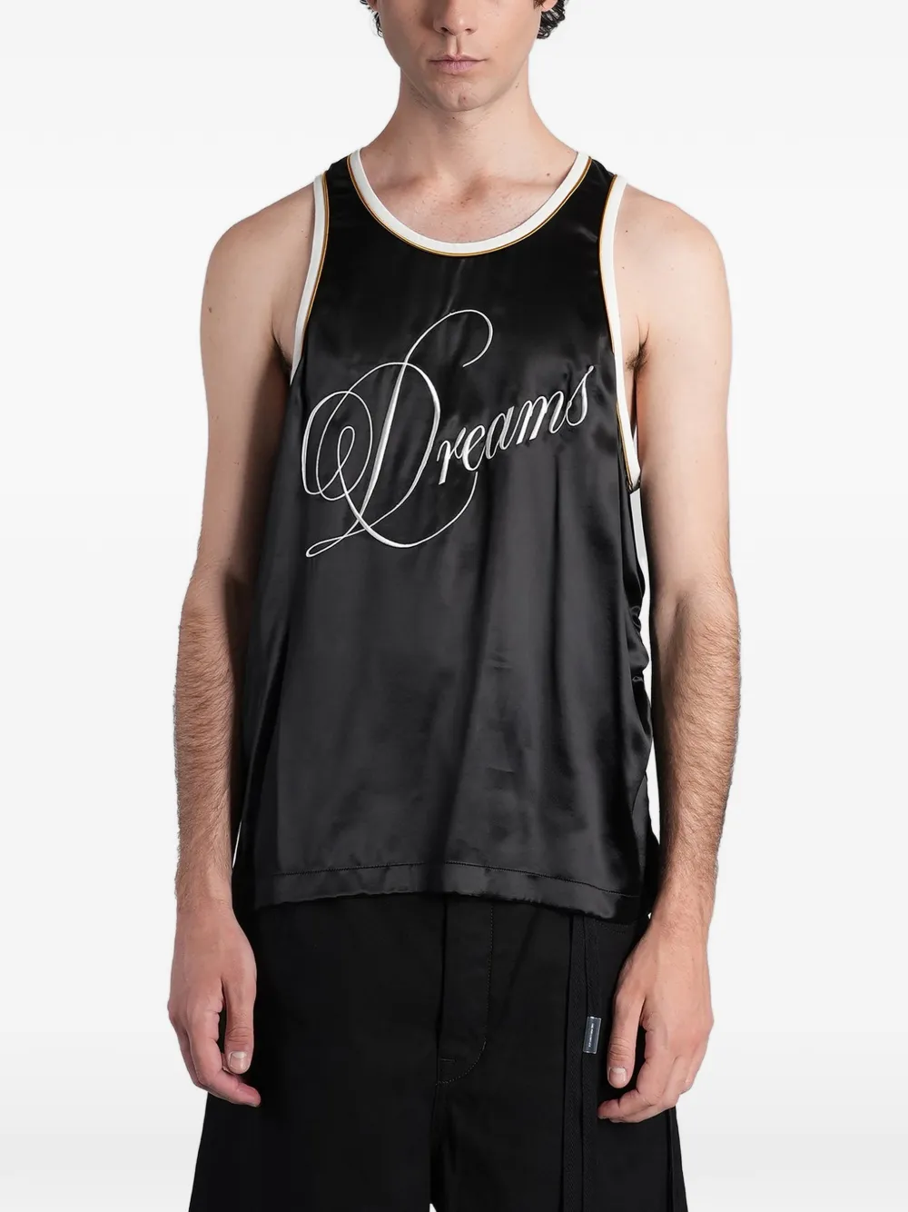 Ann Demeulemeester Endor wrinkled tank top - Nero