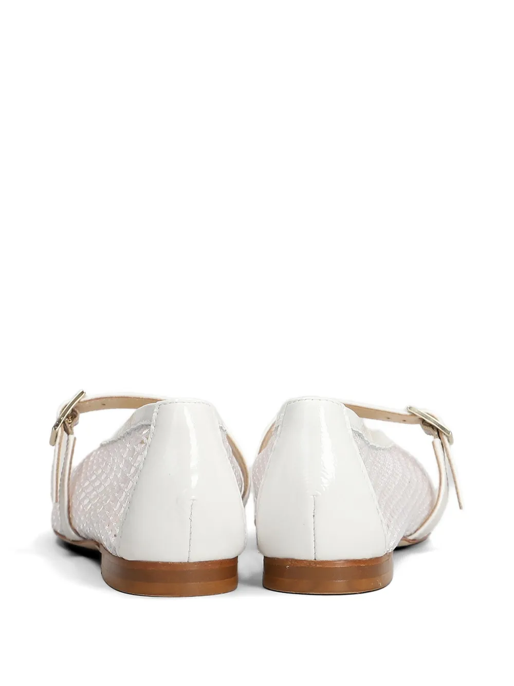 Fabio Rusconi Mina ballerina's met gesp Wit