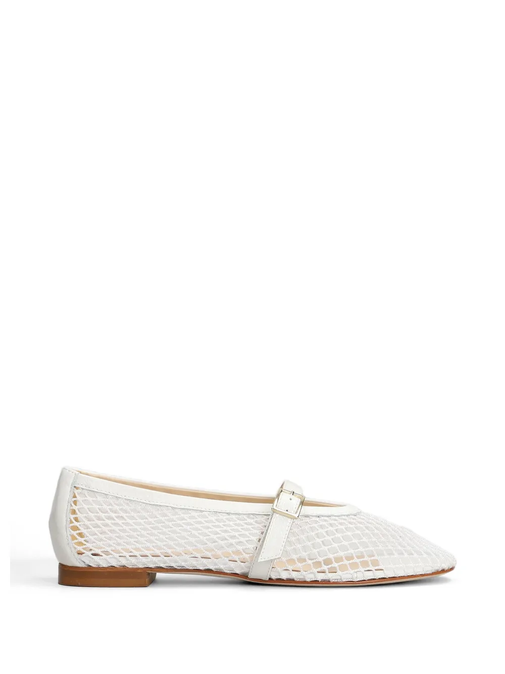 Fabio Rusconi Mina buckle-strap ballet flats - Bianco