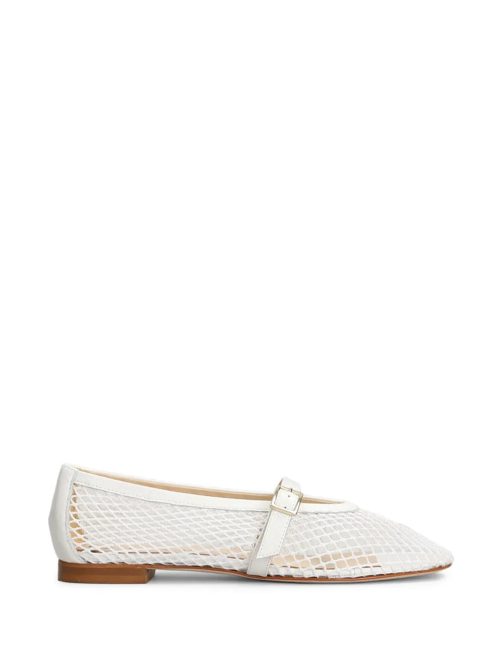 Fabio Rusconi Mina buckle-strap ballet flats - Bianco