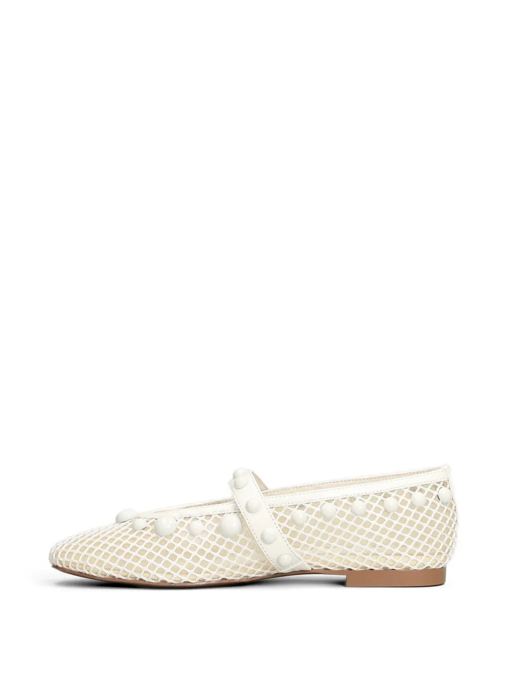 Bibi Lou bead-embellished mesh ballet flats Wit