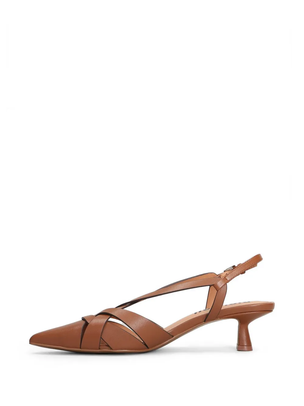 Bibi Lou Nolia pumps met puntige neus en bandjes Bruin