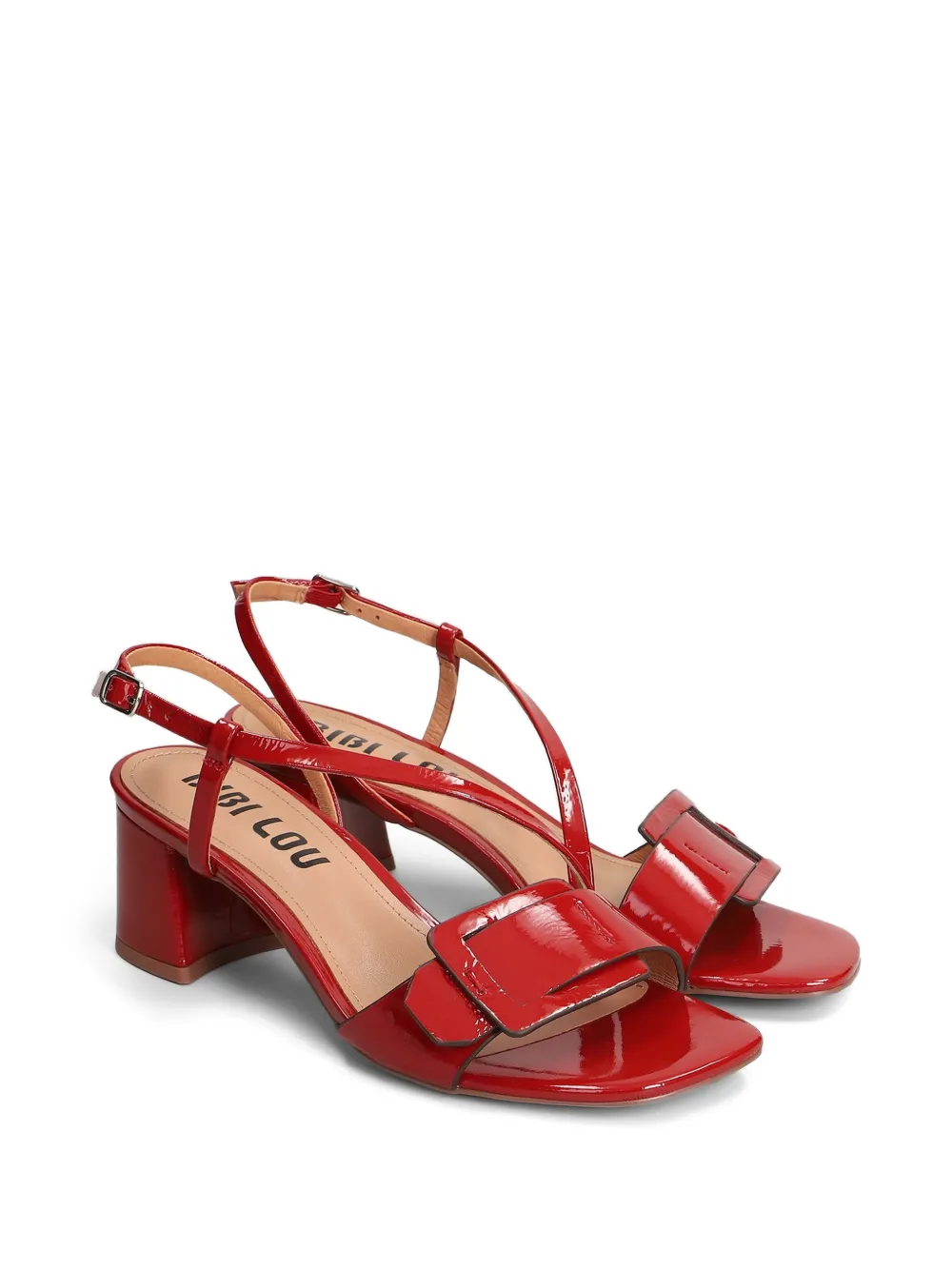 Bibi Lou Altair sandalen met gespdetail en blokhak Rood