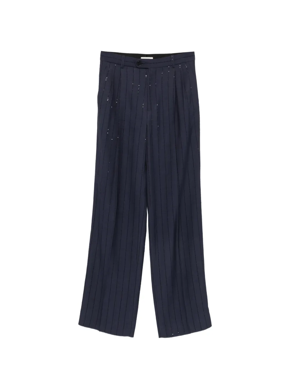 SANDRO Pantaloni con paillettes - Blu