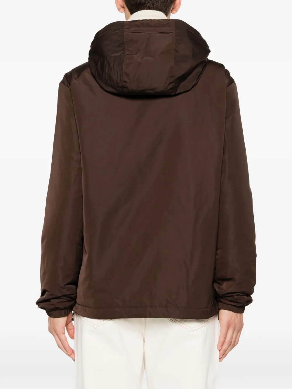 SANDRO Jack met logodetail en rits Bruin