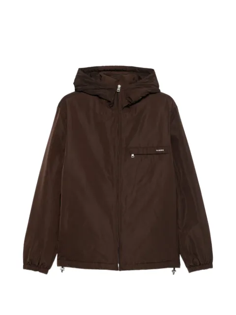 SANDRO logo-detail zip-front jacket