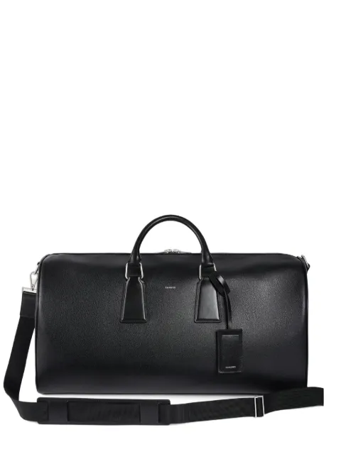 SANDRO grained-effect holdall
