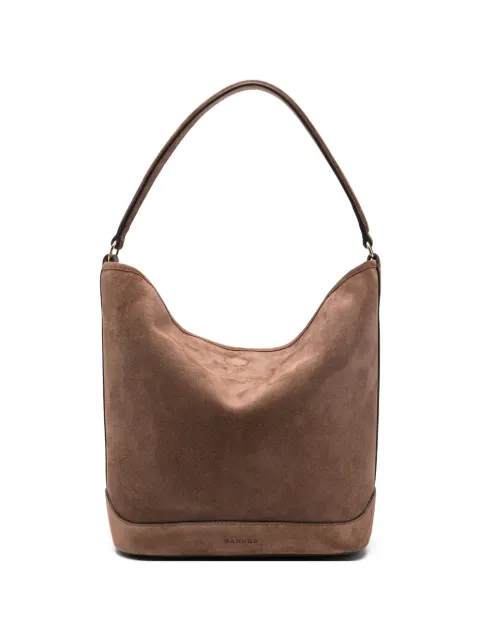 SANDRO leather shoulder bag