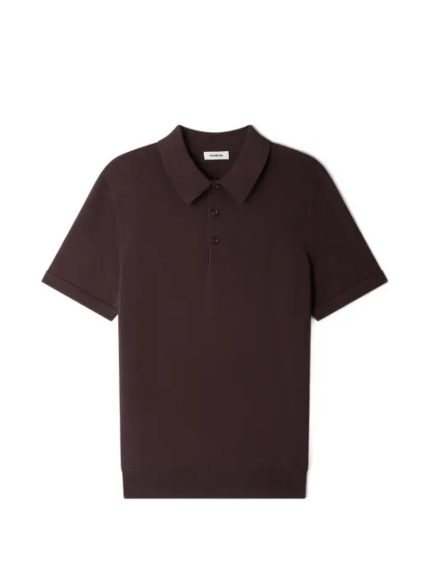SANDRO cotton and silk polo shirt