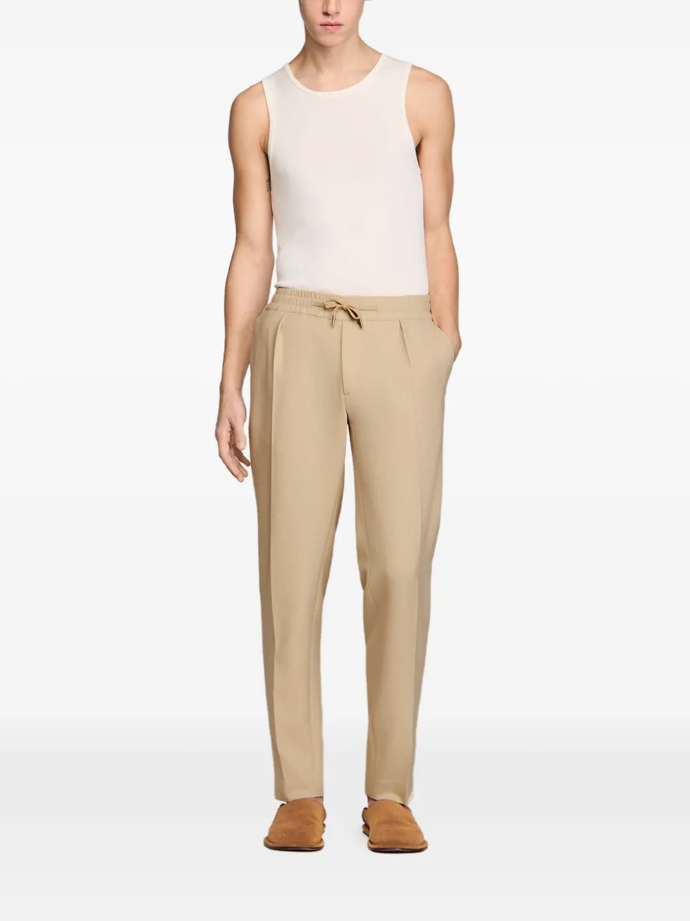  Sandro Pleated Trousers - Marron 