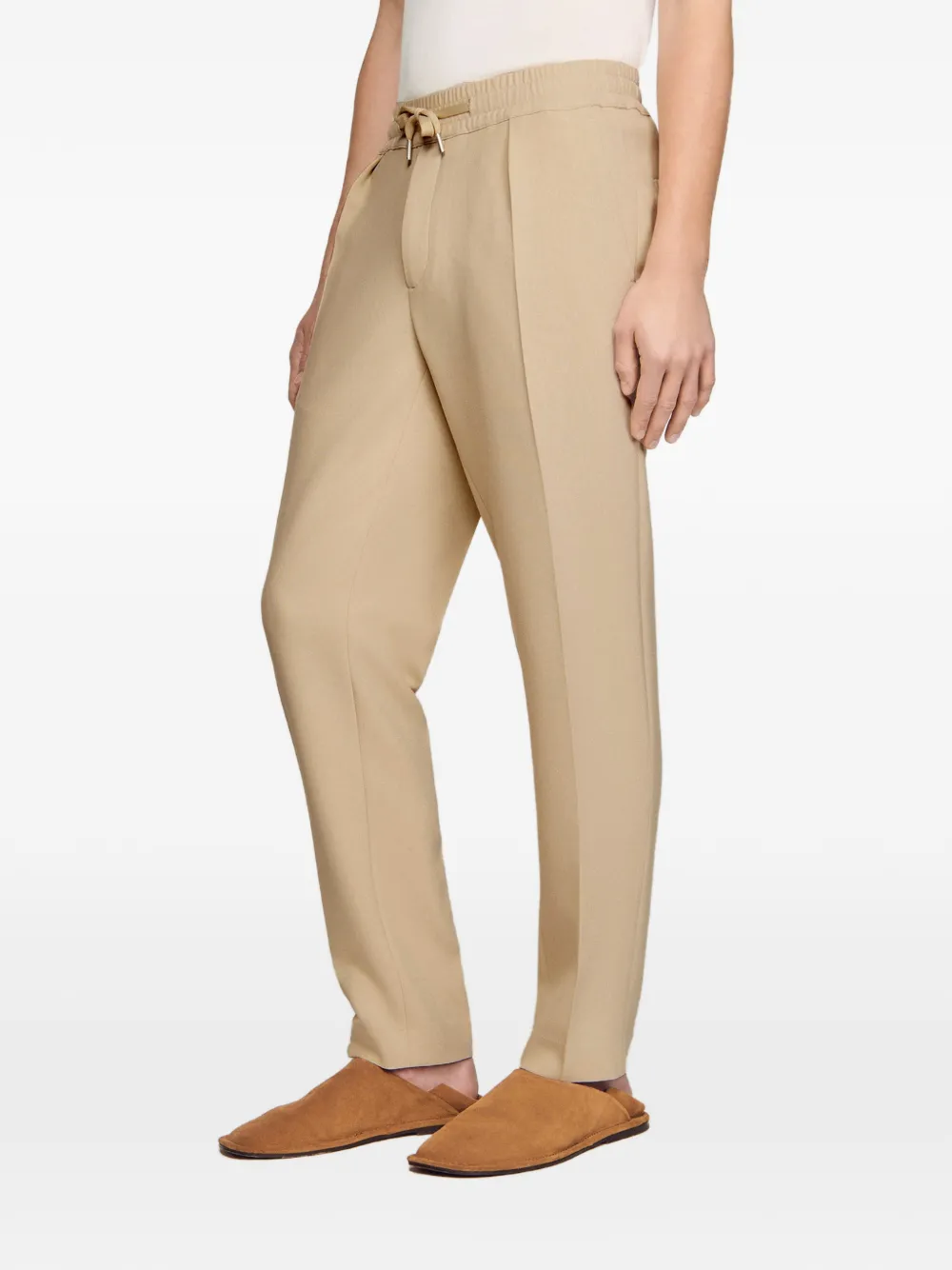 SANDRO Straight broek Bruin