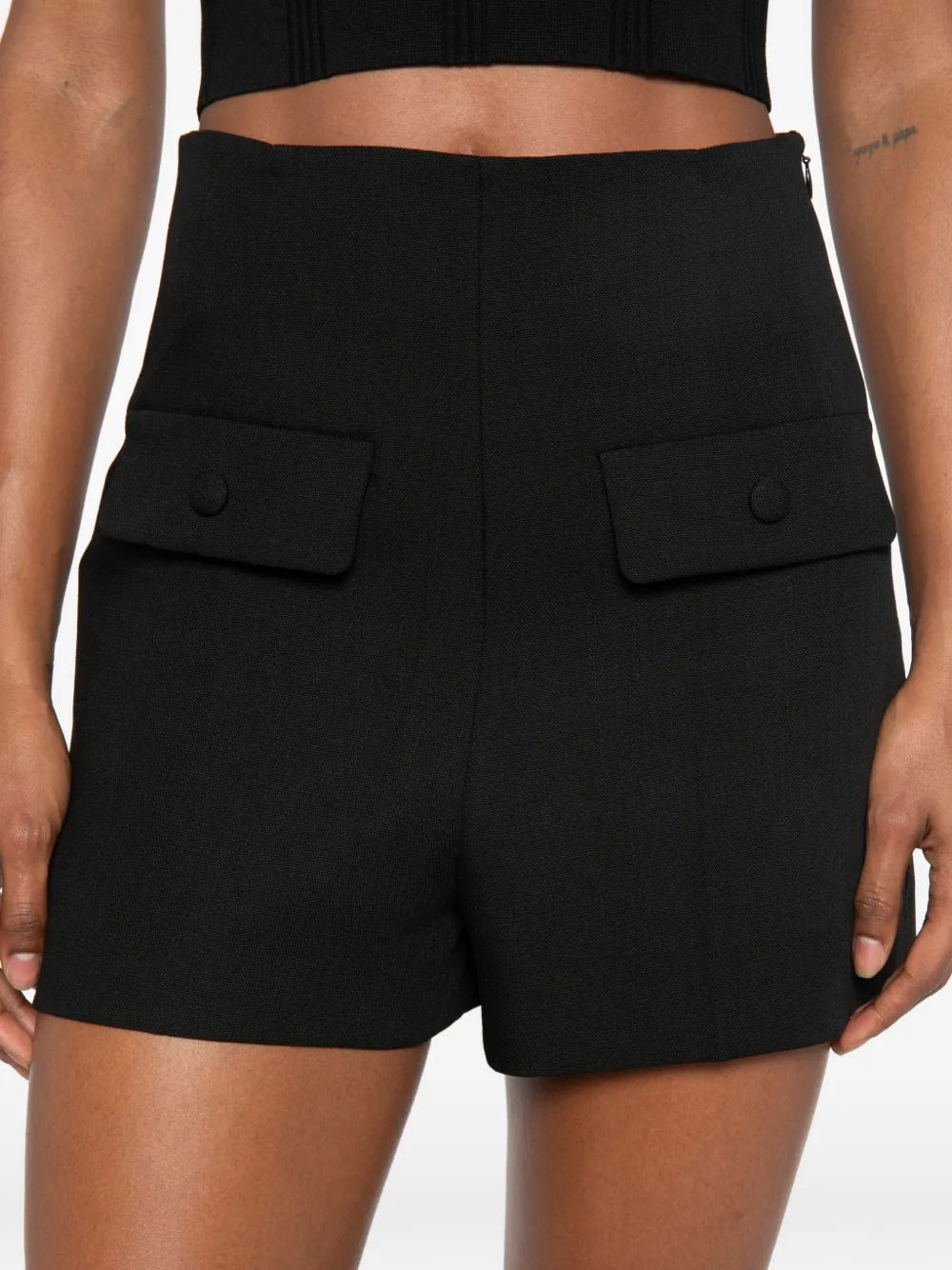 SANDRO High waist shorts Zwart