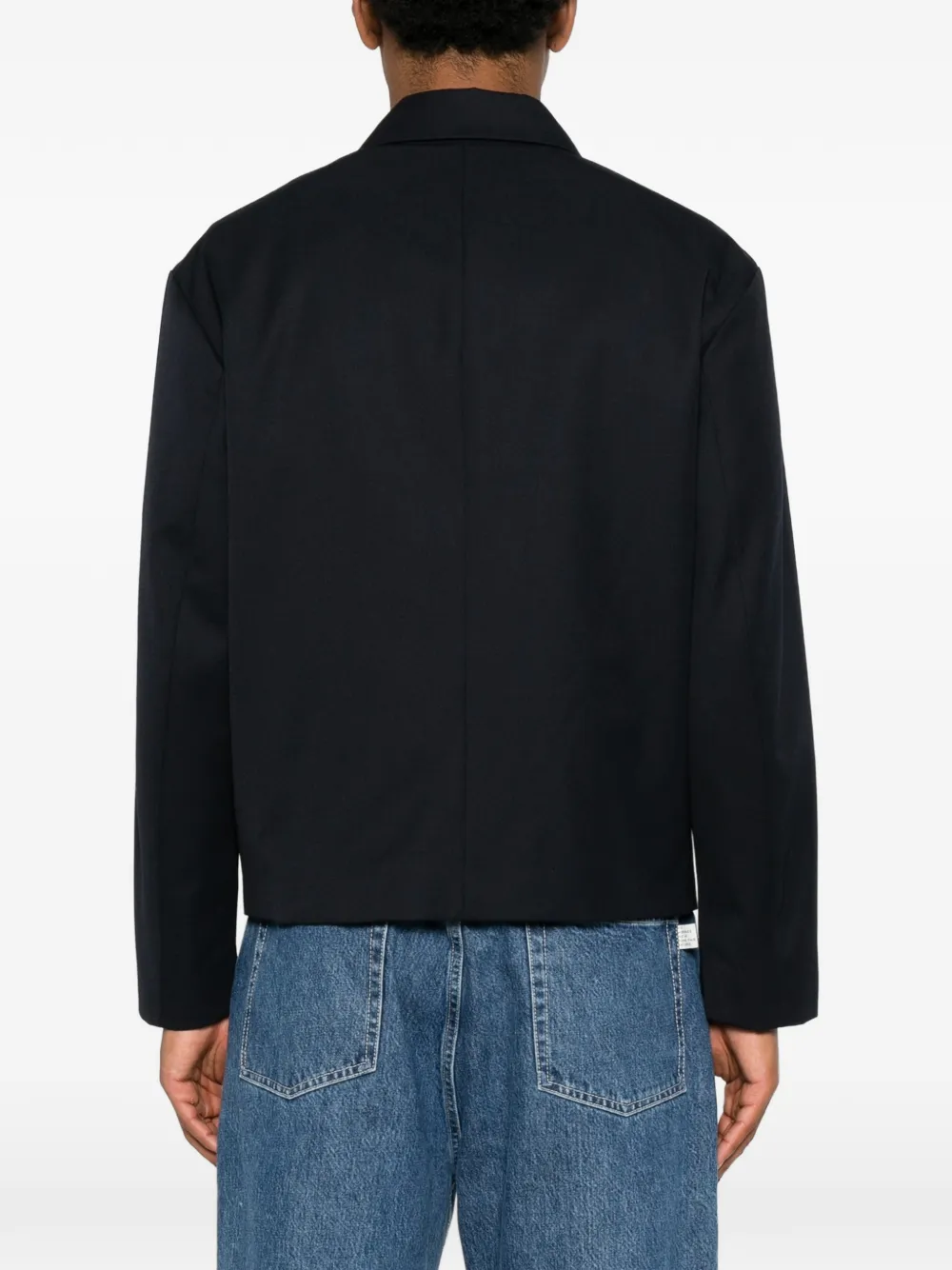 SANDRO Jack met vleugelkraag en rits Blauw