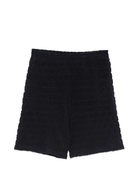 SANDRO Sponge geometric-jacquard towelling shorts
