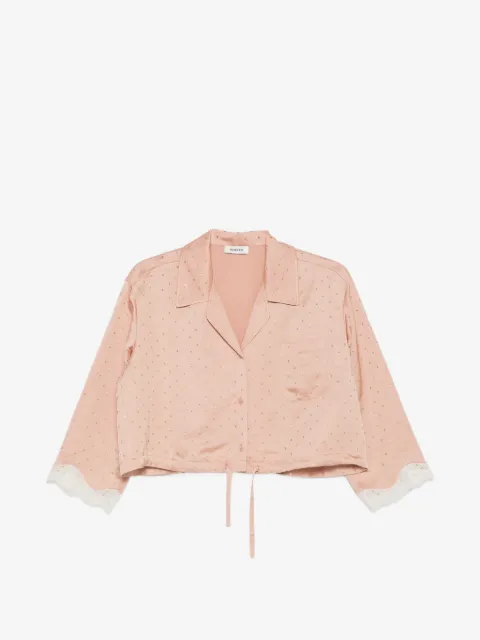 SANDRO shirt embellished with rhinestones