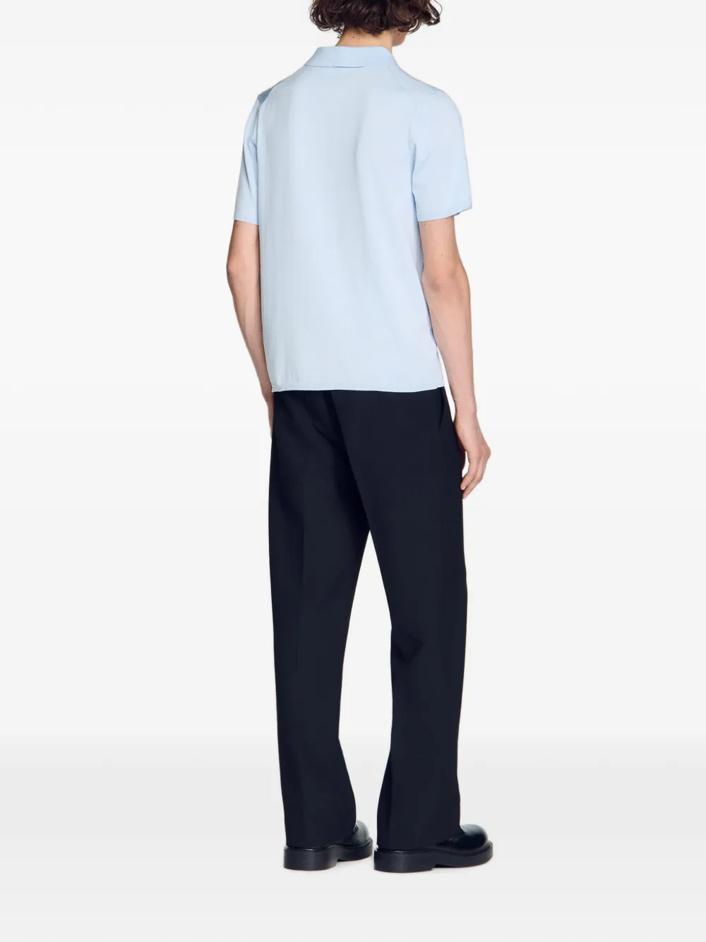 SANDRO Poloshirt met korte mouwen Blauw