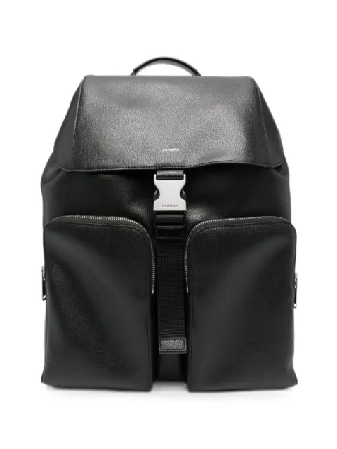 SANDRO buckle-fastening leather backpack