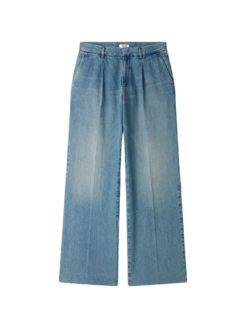 SANDRO wide-leg faded-effect jeans