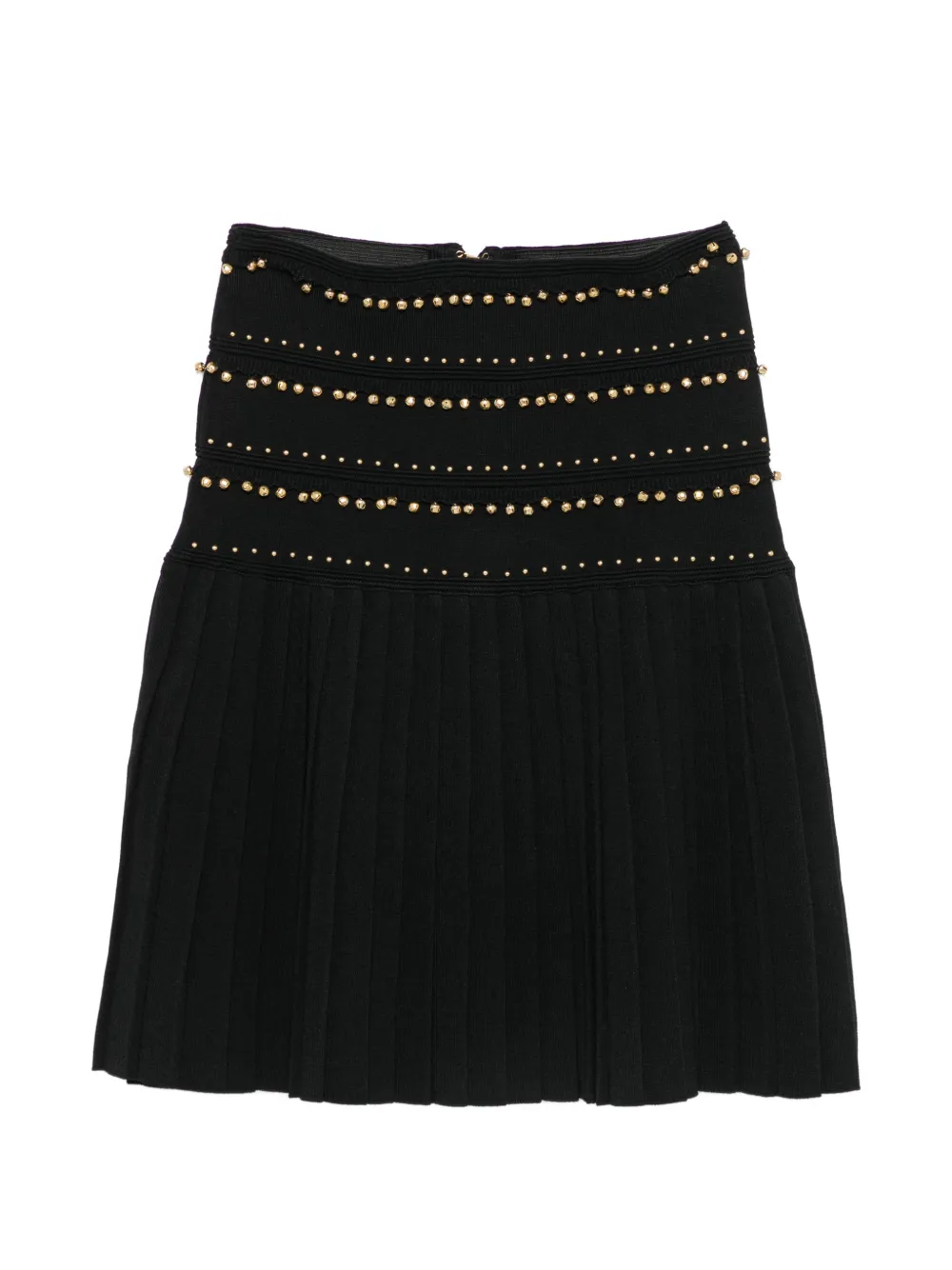 SANDRO bell-embellished mini skirt - Nero