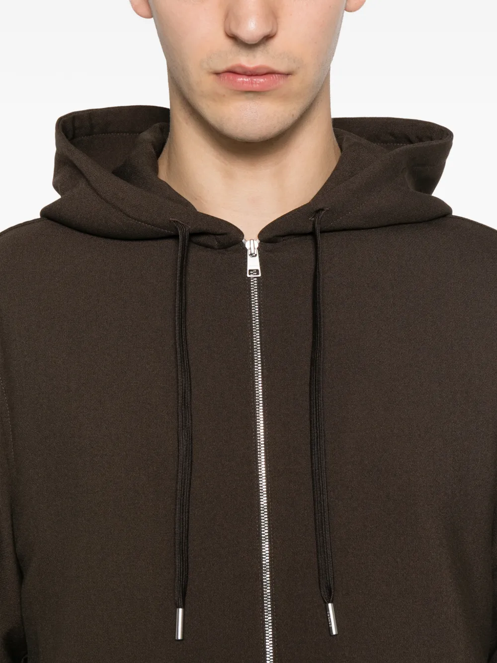 SANDRO Sweater met rits Bruin