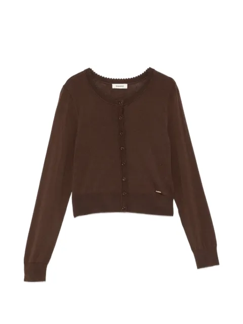 SANDRO cropped button-fastening cardigan