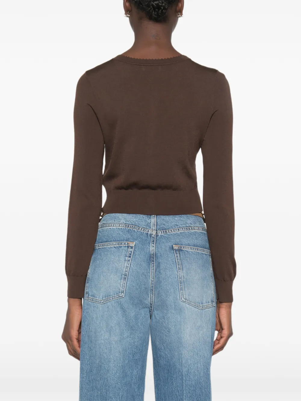 SANDRO Cropped vest Bruin