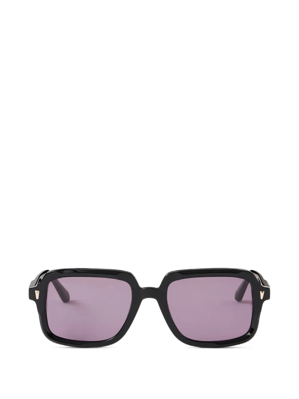 SANDRO logo-plaque rectangle-frame sunglasses - Schwarz