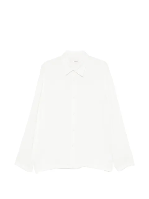 SANDRO plissé long-sleeve shirt