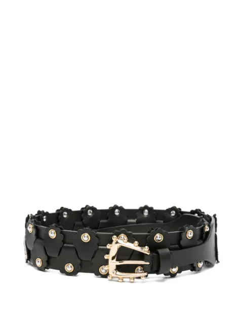 SANDRO flower-embellished belt
