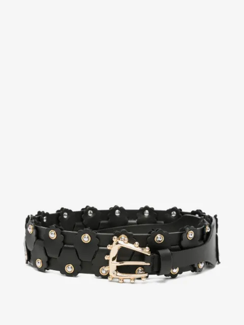 SANDRO flower-embellished belt