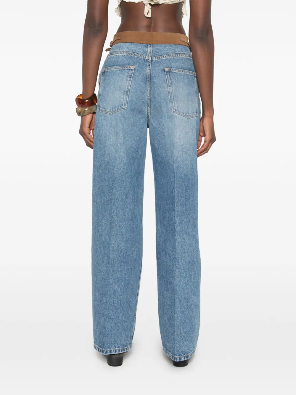SANDRO Jeans met ceintuur en zak Blauw