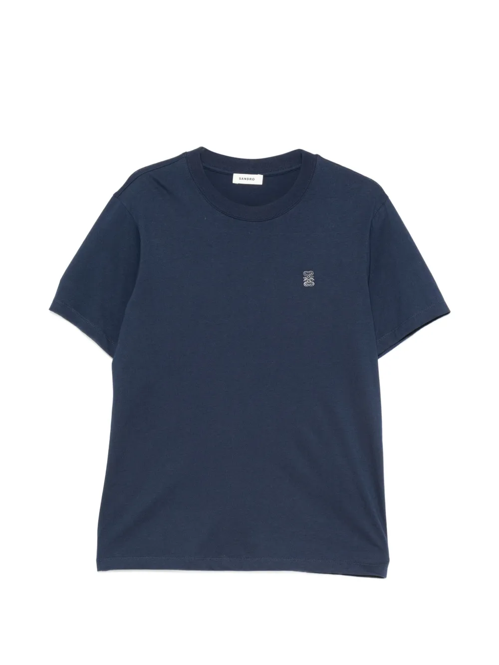 SANDRO T-shirt con applicazione logo - Blu