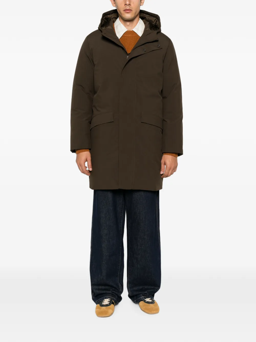 SANDRO Parka met capuchon Groen