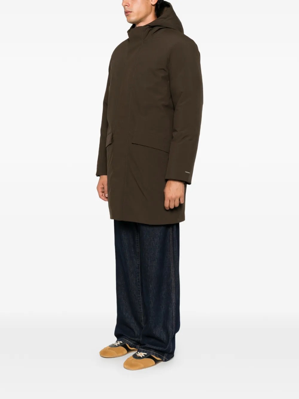SANDRO Parka met capuchon Groen