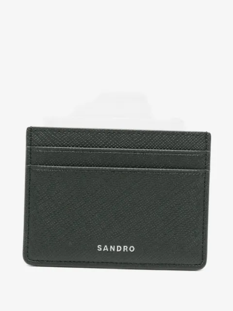 SANDRO logo-print card holder