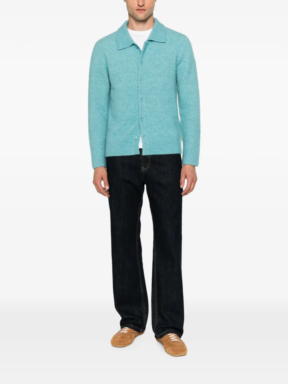 SANDRO Button-up vest Blauw