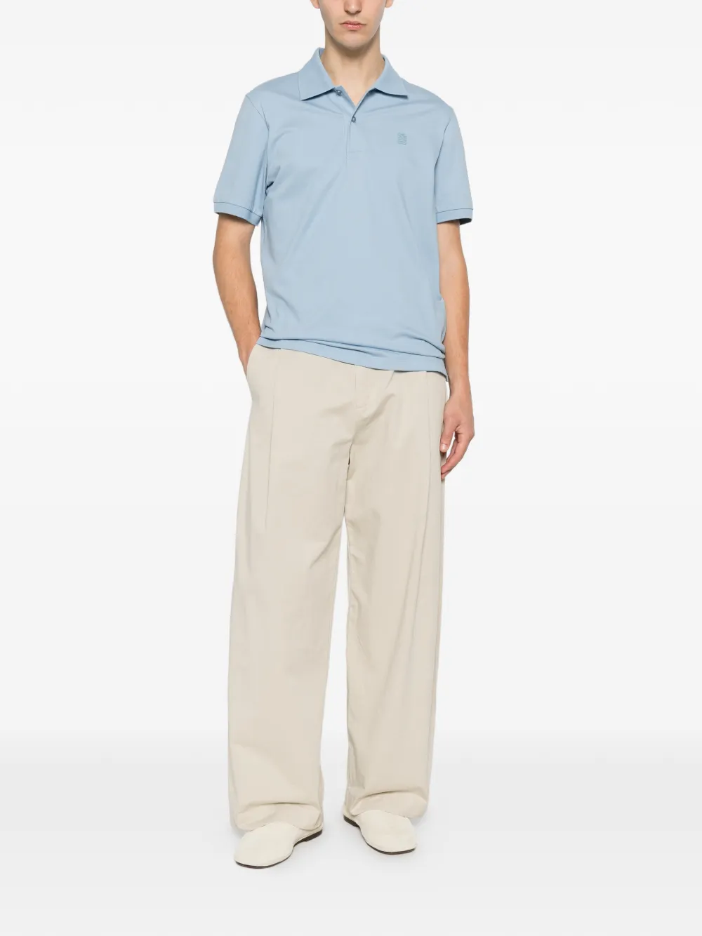 SANDRO Poloshirt met logopatch Blauw