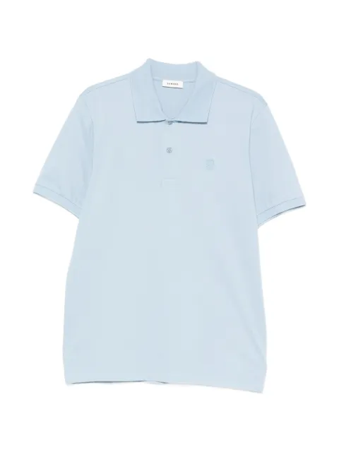 SANDRO logo-patch polo shirt