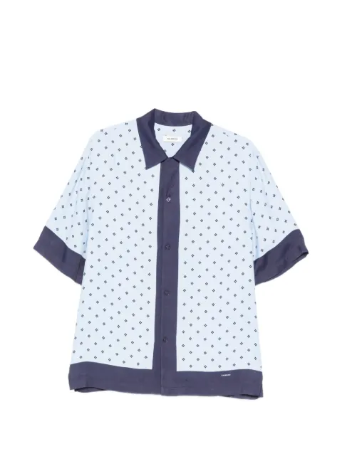 SANDRO monogram-pattern shirt