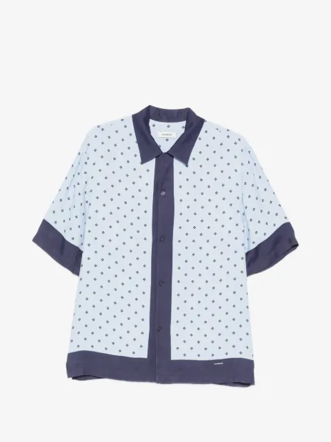 SANDRO monogram-pattern shirt