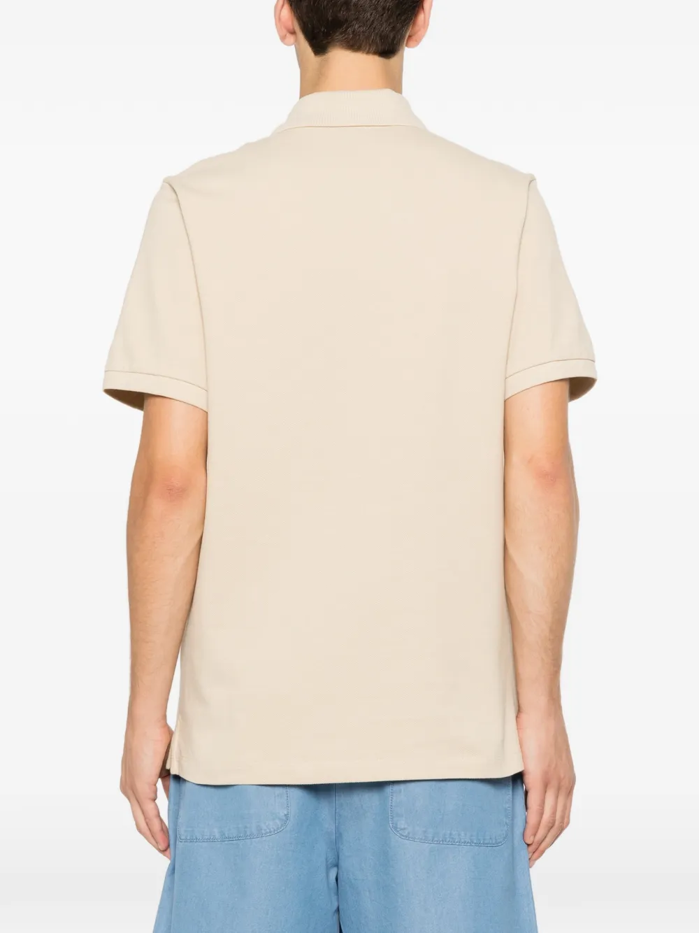 SANDRO Poloshirt met monogrampatch Beige