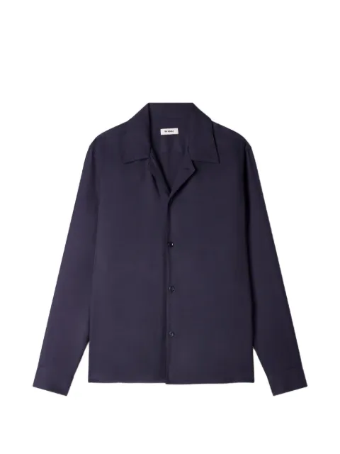 SANDRO long-sleeve shark-collar shirt