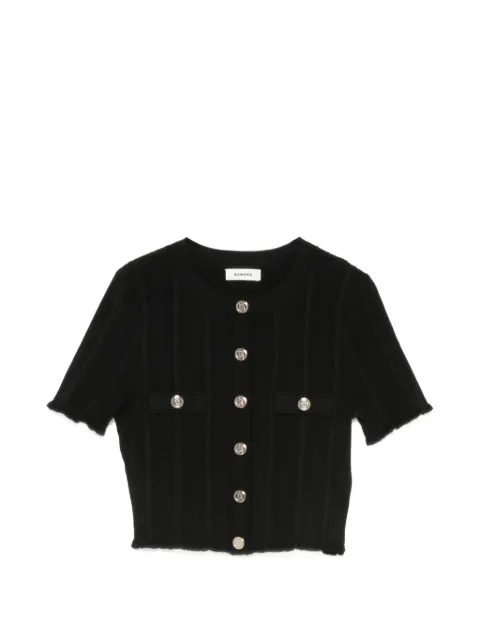 SANDRO cropped short-sleeve cardigan