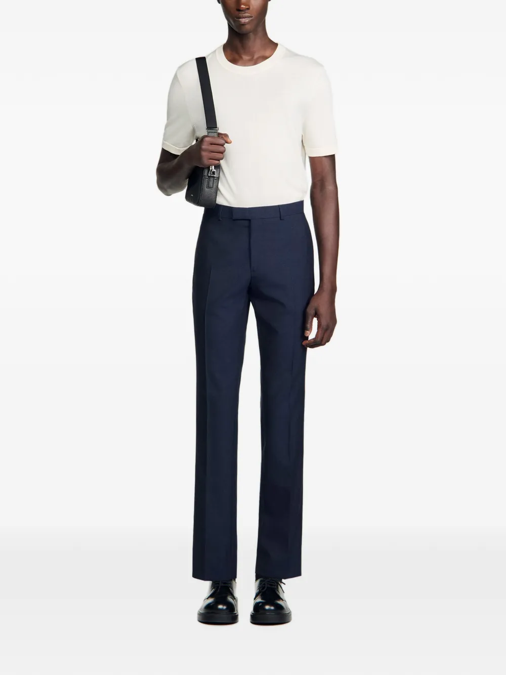 SANDRO Wollen pantalon Blauw