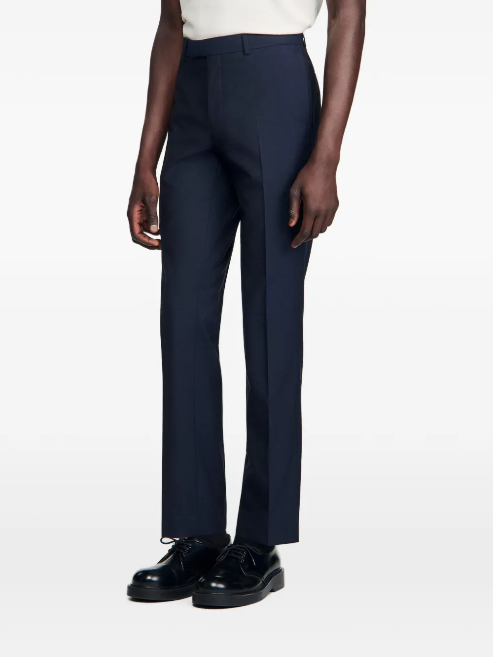 SANDRO Wollen pantalon Blauw