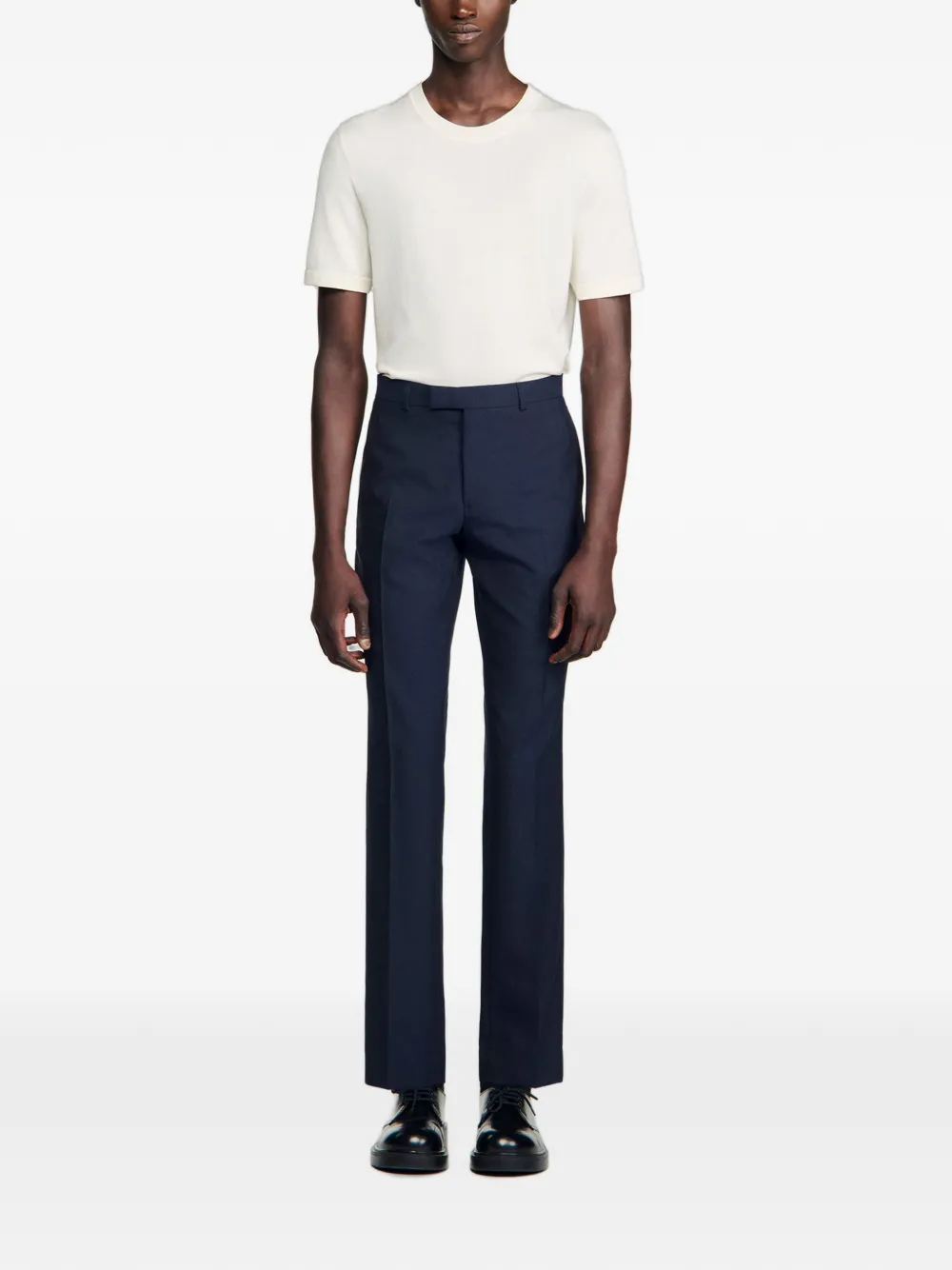 SANDRO Wollen pantalon Blauw